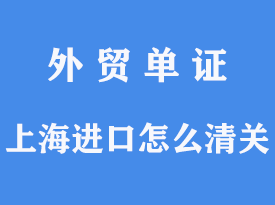 上海进口怎么清关[通关指南]