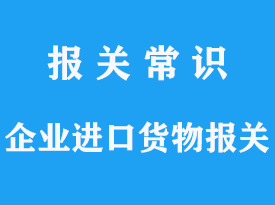 企业进口货物报关需要哪些资质