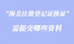 办理海关注册登记证换证时应提交哪些资料