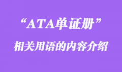 ATA单证册有关用语相关介绍