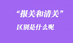 报关和清关的区别有哪些