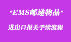 对EMS邮递物品的报关