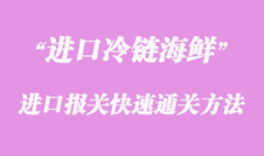海鲜进口报关快速通关方法