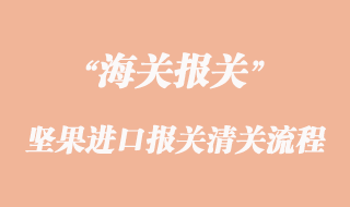 坚果进口报关清关流程