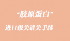 胶原蛋白进口报关清关手续
