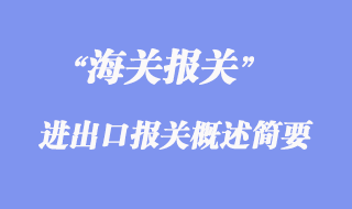进出口报关概述简要
