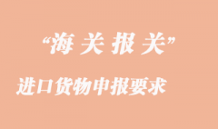 进口货物申报要求