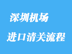 深圳机场进口清关流程与注意事项