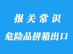 上海危险品拼箱到SANTOS出口通关流程