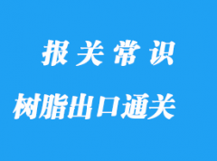 树脂出口通关流程，液体树脂版出口案例详解