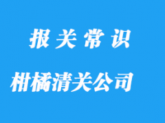 进口巴基斯坦柑橘清关代理公司